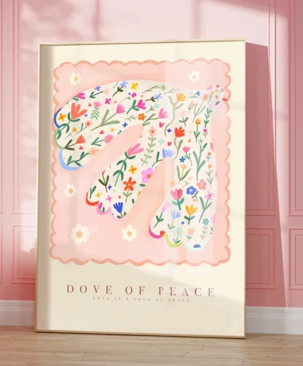 Light and Muse + Kate Fox Designs Peace Dove art print