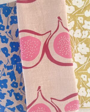 Light and Muse + Brown Parcel Press floral and fig tea towels