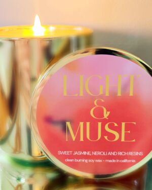Light and Muse signature scent candle