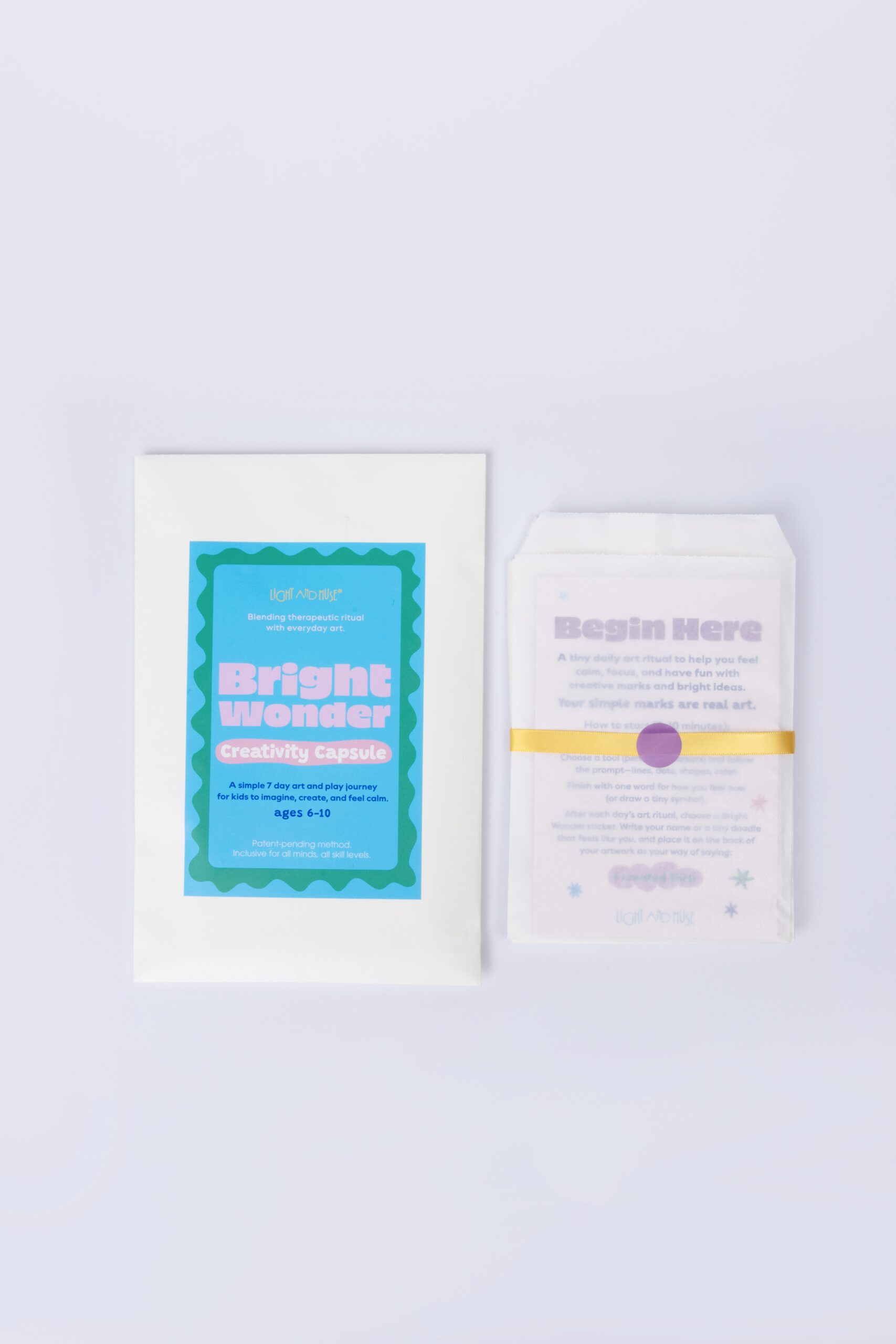 Bright Wonder 7-Day Art Rituals for kids— Light and Muse creativity capsule